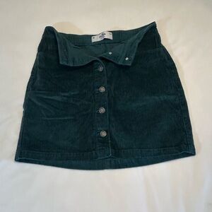 Hollister Green Mini Pencil Skirt Casual